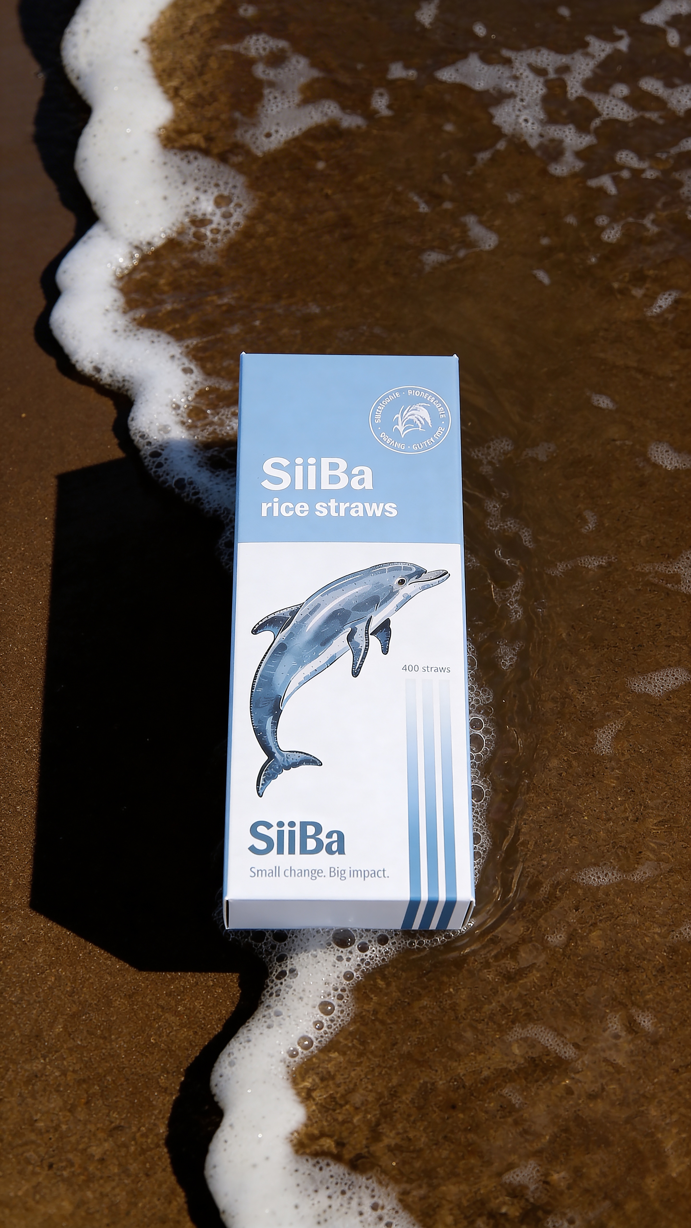 SiïBa rice straws package on the shore